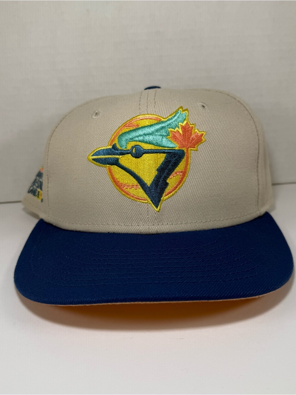 New Era Fitted Hat MLB Toronto Blue Jays All-Star Game Beige Blue Size 7 1/8